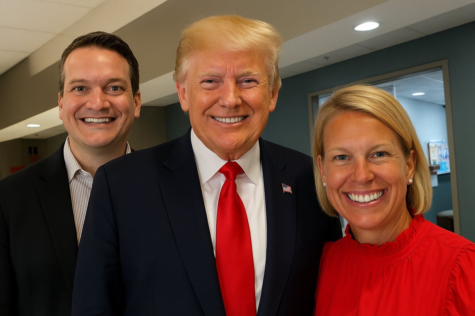 Group with Trump