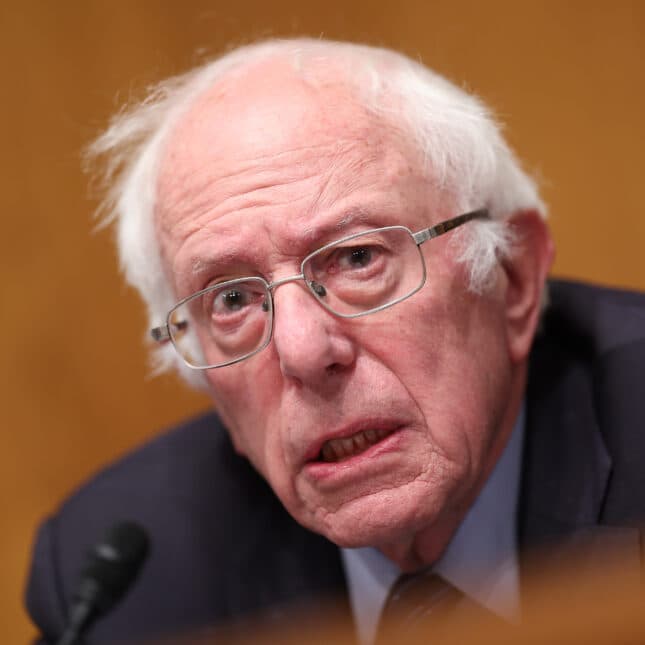 Original photo of Bernie Sanders